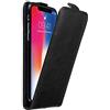 Cadorabo Custodia per Apple iPhone X/XS in NERO DI NOTTE - Protezione in Stile Flip con Chiusura Magnetica - Case Cover Wallet Book Etui