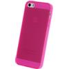 doupi PerfectFit TPU Custodia per iPhone 5 5S SE, Tappi di Polvere incorporatin Mat Trasparente Cover, Pink