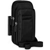 moex Dex - Custodia per Doogee N55/N55 Plus/N55 Pro, con tracolla, clip per cintura e moschettone, impermeabile, colore: Nero