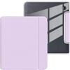 Youngme Custodia per Kobo Libra 2 2021 da 7, ultra trasparente, morbida e flessibile, in TPU trasparente, con funzione di accensione/spegnimento automatico, per Kobo Libra 2, viola chiaro