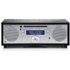 Tivoli Audio Music System+ Sistema Hi-Fi DAB/DAB+/FM All-in-one con lettore CD e Bluetooth per streaming senza fili (Cenere nero / Argento)