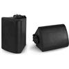 Power Dynamics BGO40 Set di Diffusori - Altoparlante a 2 Vie, Woofer da 4, Driver Tweeter da 3/4, Potenza di Picco: 100 W, Uso Interno/Esterno, Connessione Flangia, Montaggio a Parete, Nero