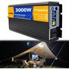 GQQSXZNTD Convertitore di Carica Inverter a Onda Sinusoidale Pura da CC 48 V a CA 110 V/220 V Convertitore di Potenza Solare a Bassa Frequenza per Campeggio, Casa, Veicoli(Size:3000W 48V to 220V)
