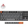 Keychron K8 MAX Tastiera meccanica wireless, 2,4 GHz/Bluetooth/USB-C, LED bianco, QMK/VIA, Macro programmabili, PBT Keycaps, Per Mac Windows, Super Red Switch