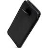 ONEFLOW Liberty Case - Custodia per iPhone 13, con funzione di estrazione, in pelle PU, con linguetta, colore: nero