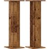 vidaXL Supporti Altoparlanti 2 pz Legno 30x30x95 cm Legno Multistrato, stand per altoparlanti, supporto per altoparlanti da tavolo, supporto per altoparlanti surround