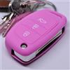mt key Key Soft Case Cover protettiva Chiave per auto Hyundai i10 i40 ix35 Santa Fe Sonata Tucson Chiave pieghevole/Colore: rosa
