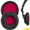 Geekria QuickFit Replacement Ear Pads Compatible With Sony MDR-V55 V500DJ Headphones Earpads, Headset Ear Cushion Repair Parts (Black Protein Leather)