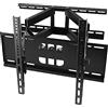 FLM SYSTEM Staffa tv, Supporto Tv, Supporto Tv Parete, Staffa Porta TV da Muro Universale - Supporto Parete con Braccio Estensibile e Inclinabile per TV 26-70 Pollici (LCD, LED, OLED, Plasma) VESA