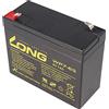 Kung Long WP7-S6 F1 - Batteria al piombo, 6 Volt, 7 Ah con attacco Faston da 4,8 mm