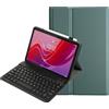 YKWXSC Custodia Tastiera per Lenovo Tab K9/Tab One 8,7 Pollici, QWERTY Staccabile con Collegamento Bluetooth Tastiera, Verde