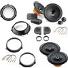 Superauto hi-fi Kit 6 Casse Compatibile con Fiat Panda 2003-2012 Seconda Serie Con Supporti Tweeter Adattatori Altoparlanti ANTERIORE e POSTERIORE connettori inclusi