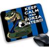 My Cust Tappetino Mouse Pad Personalizzabile gadget compatibile per tifoso neroazzurro Calcio keep calm and Forza biscione