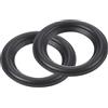 QUARKZMAN 2pz Gomma Altoparlante Schiuma Bordo 2,25 33mm x 53mm Nero