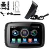 Gohill Navigatore Per Moto Da 5 Carplay Wireless Android Auto, Lettore Radio GPS, WIFI 4G USB, Bluetooth, Indicazioni Vocali Passo-passo, Proiezione Wireless, Telefono Vivavoce, FM