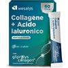 Wesalys Collagene + Acido Ialuronico Vegan WESALYS®, 60 stick liquidi (Alta B