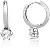 LUXURY MILANO Orecchini a cerchio in argento 925