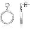 LUXURY MILANO Orecchini pendenti in argento 925 con zirconi