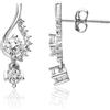 LUXURY MILANO Orecchini pendenti in argento 925 con zirconi