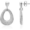 LUXURY MILANO Orecchini pendenti in argento 925 con zirconi