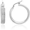 LUXURY MILANO Orecchini a cerchio in argento 925