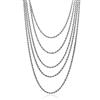 LUXURY MILANO Collana multifilo in argento 925