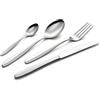 Eme P13ACP/CR Servizio Posate 6 Coltello 6 Forchetta 6 Cucchiaio 6 Cucchiaino Confezione Vetrina, 24 Pezzi, Modello Capri, Stile Moderno, Posate Lucide, Nichel Free
