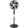 Orbegozo SF 0149, ventilatore a piantana, 60 W, 3 velocità, oscillante, silenzioso, testa inclinabile, altezza regolabile fino a 128 cm, griglia di protezione, dimensione pala 40 cm, colore nero