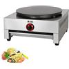 Macchina per Fare Crepe, Crepiera, Gas, Professionale Piastra per Crepes di Alta qualità Maker Machine, Crepes Professionale Diametro 40 cm, con Piastra Antiaderente, per Frittate di Tortilla,Style1