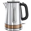 Russell Hobbs Luna 24280-70 Bollitore, Ebollizione in 55 sec., Acciaio Inox, Avvolgicavo, 2400 W, 1.7 L, Grigio Chiaro e Bronzo