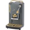 FABER COFFEE MACHINES | 3.0 PRO ESSENTIAL | Macchina Caffè ESE 44mm Compatta con, Tanica in Vetro, Portacialda Estraibile e Pressacialda Ottone Regolabile (Gray Daytona, OTTONE)
