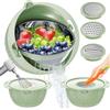 UTTKOJ Colino 4-1 con ciotola per frutta - Colino per cucina, colini rotanti e colini (brevettati), colino per pasta con grattugie migliorate per frutta, verdura, accessori da cucina estetici