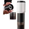 Vibhgtf Macinacaffè con mole coniche - Mini macinacaffè elettrico ricaricabile tramite USB, macinacaffè elettrico con macine per caffè in grano, macinacaffè