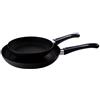 Scanpan 10202600 Piece Fry Pan, 8 e 10 1/4, Black Classic, set di 2 padelle da 20,3 cm e 26,7 cm, nero, alluminio
