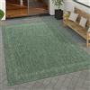 Paco Home Tappeto Per Esterno Terrazzo Balcone Tappeto Cucina Moderno Motivo Geometrico Motivo Astratto, Dimensione:80x250 cm, Colore:Verde