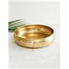 Royal Kurta New Austin - Ciotola decorativa rotonda tradizionale martellata per potpourri urli, 30,5 cm, colore: oro