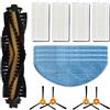 EpheyFIF Kit di panni per scopa principale/laterale, per Cecotec/Conga-M50/X-Treme (A)
