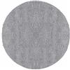 Teppium Moderno Tappeto Salotto 80 cm Rotondo Grigio chiaro - Shaggy Tappeto per scendiletto Camera da Letto, Cucina y Soggiorno - Tappeto Morbido y Fluffy, Monocromatico, facile manutenzione