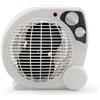 FLM SYSTEM Caldo Bagno Elettrico 2000W, Basso Consumo, Riscaldamento Rapido, 2 Modalità Aria, Protezione Surriscaldamento, Design Compatto e Moderno, Colore Bianco e Grigio