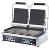 Ristoattrezzature - Piastra Panini Digitale Doppia - Rigata/Liscia - Griglia Professionale per Ristoranti e Bar - 57x37x21 cm - 3.6 kw