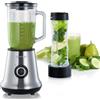 Severin Frullatore Multimixer e Smoothie Mix & Go in Acciaio inox e Bicchiere in Vetro 500 W - SM 7971