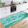 Siunwdiy Tappeto Verde chiaro 2 Metri Extra Lungo per corridoio, 6 mm di Spessore Antiscivolo per corridoio Cucina Ingresso, 40 cm/50 cm/60 cm/70 cm/80 cm/100 cm/120 cm/140 cm di Larghezza,40X200CM