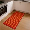 GX GARGIX Tappeto Cucina Antiscivolo, Passatoia Lavabile, Set Stuoie Multiuso con Bordo in Tessuto Degrade Cucina Varie Misure e Colori (50X340cm, NMB-6 Rosso)
