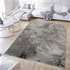 TAPISO Crystal Tappeto Pelo Corto Lucido Effetto 3D Design Moderno Motivo Astratto Sfumato Effetto Marmo Tonalità Grigio Chiaro Soggiorno Sala Camera Cameretta OEKO-TEX 180 x 250 cm