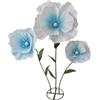 Baoblaze Fiori Giganti per Decorazioni Nuziali con Base in Piedi, Eleganti Festoni Floreali Decorativi per Feste Nuziali, Decorazioni per Il Soggiorno, Azzurro