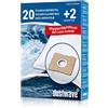 dustwave® - 20 sacchetti per aspirapolvere per AmazonBasics da 1,5 l, compatibili con Amazon Basics G51, Swirl Y05, Menalux 1840, VCB35B15CEU4