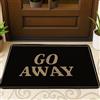 Generic Zerbino con scritta Go Away, tappetino di benvenuto per interni ed esterni, decorazione moderna per la casa, antiscivolo, facile da pulire, 73 x 43 cm