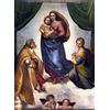 Dalykf Famoso dipinto Raffaello Madonna Sistina Poster e stampe Dipinto su tela Madonna di Gesù Immagine da parete, per la decorazione del soggiorno Nessuna cornice (Size : 40x50cm No Frame)