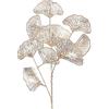 BEIJIALY 8 Pezzi Piante Dorate Artificiali Foglie di Ginkgo Dorate Finte, Cespugli di Foglie di Albicocca Dorate in Plastica Finta da 68 Cm, Fiori Finti Arbusti Finti Foglia di Ginkgo di(Oro)