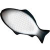 Didiseaon Piatto Decorativo a Forma di Pesce in Ceramica Verde